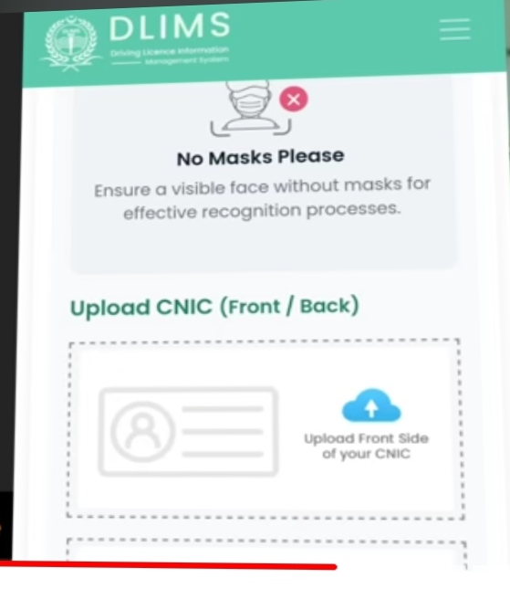 CNIC :  required for learner license 